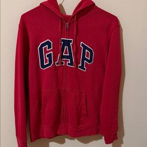 GAP Kids Bold Red Zip-Up Hoodie